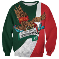 iViva Mexico Eagle Personalized Sweatshirt Mexican Independence Day Fiesta - Wonder Print Shop