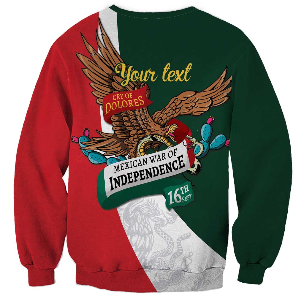 iViva Mexico Eagle Personalized Sweatshirt Mexican Independence Day Fiesta - Wonder Print Shop