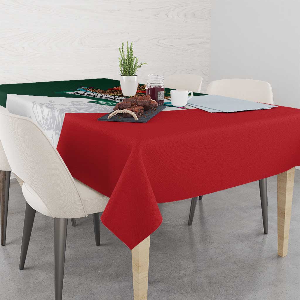 iViva Mexico Eagle Personalized Tablecloth Mexican Independence Day Fiesta - Wonder Print Shop