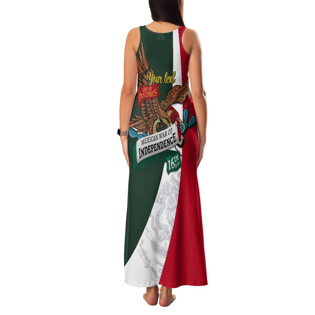iViva Mexico Eagle Personalized Tank Maxi Dress Mexican Independence Day Fiesta - Wonder Print Shop