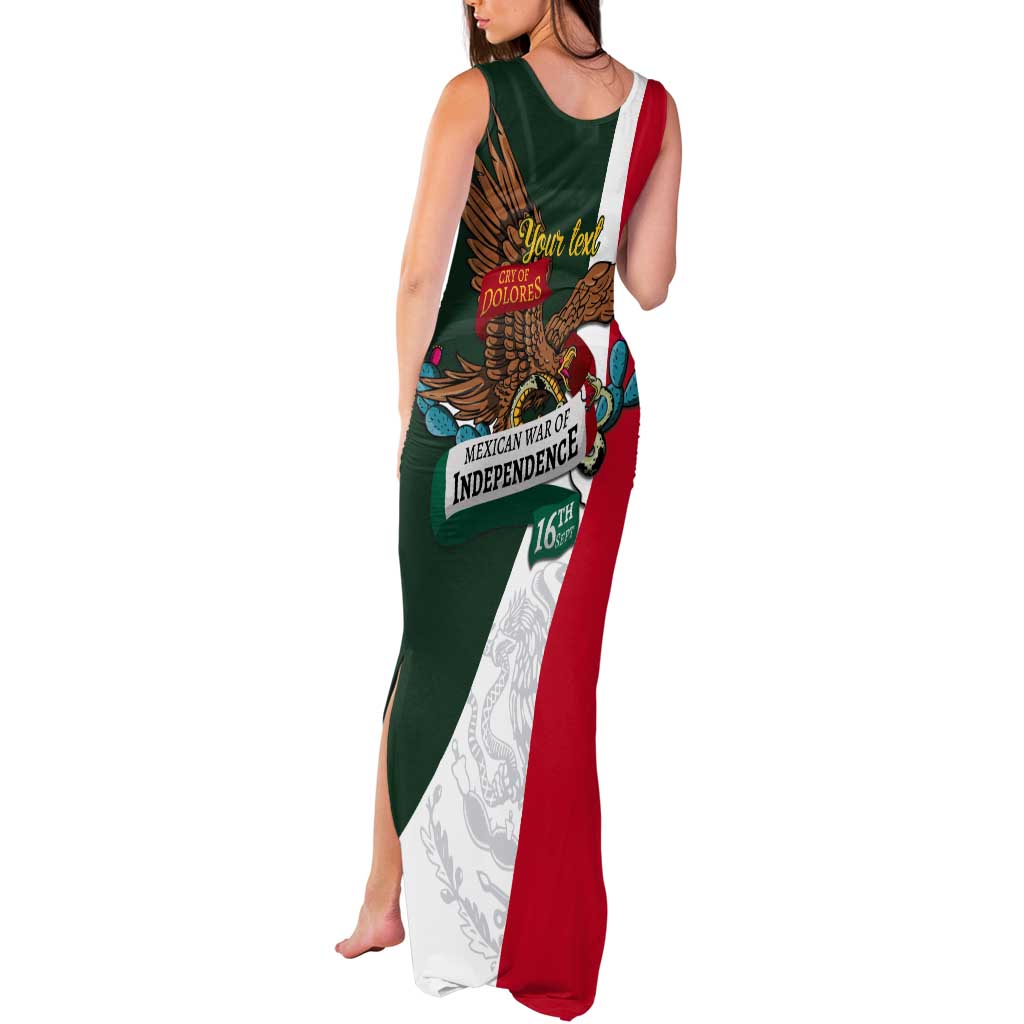 iViva Mexico Eagle Personalized Tank Maxi Dress Mexican Independence Day Fiesta - Wonder Print Shop