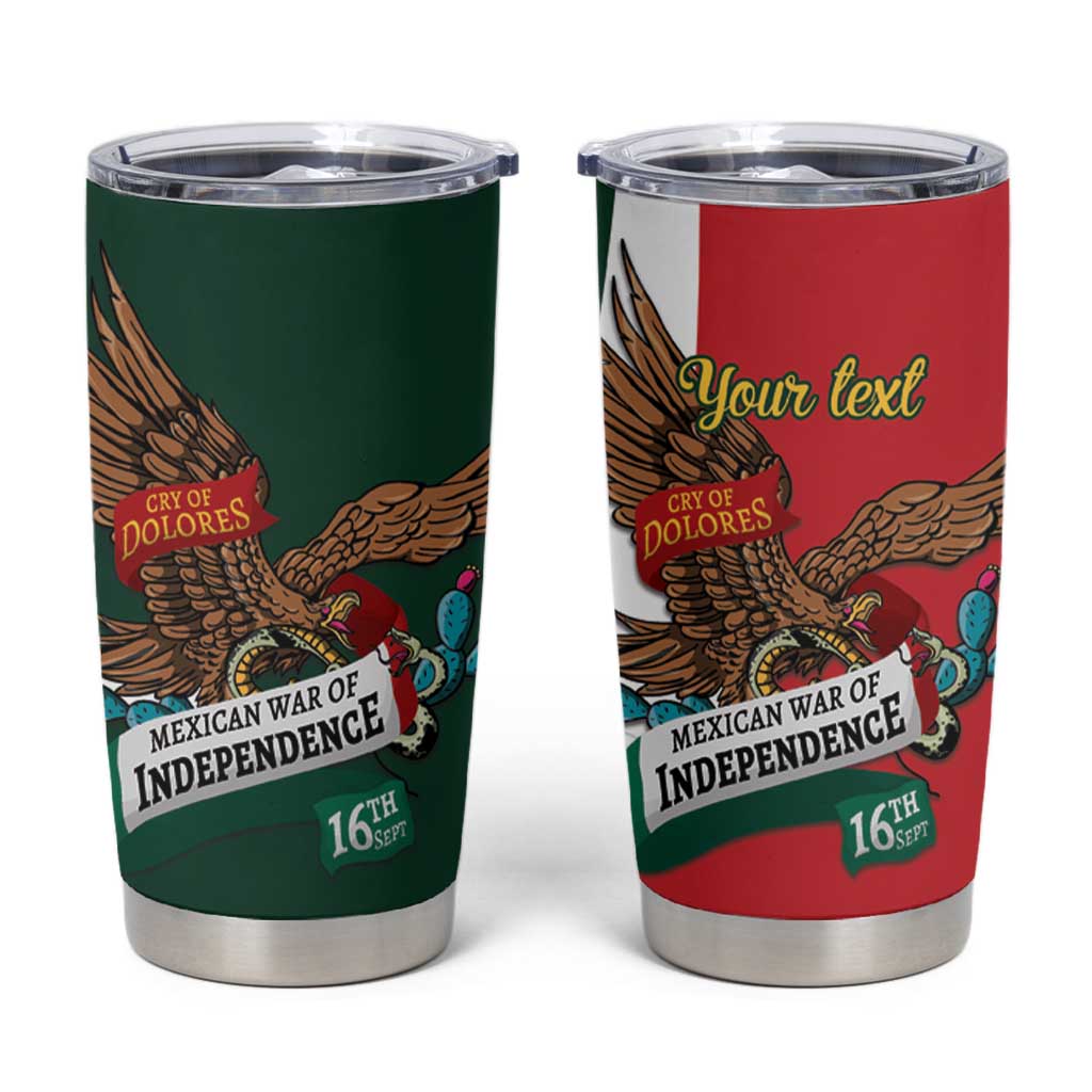 iViva Mexico Eagle Personalized Tumbler Cup Mexican Independence Day Fiesta - Wonder Print Shop