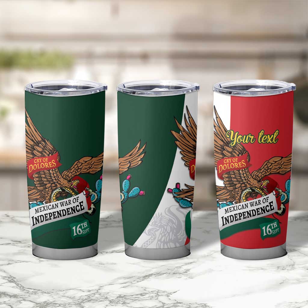 iViva Mexico Eagle Personalized Tumbler Cup Mexican Independence Day Fiesta - Wonder Print Shop
