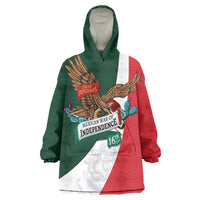 iViva Mexico Eagle Personalized Wearable Blanket Hoodie Mexican Independence Day Fiesta - Wonder Print Shop