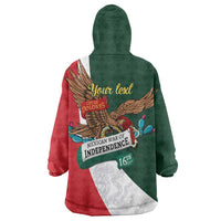 iViva Mexico Eagle Personalized Wearable Blanket Hoodie Mexican Independence Day Fiesta - Wonder Print Shop