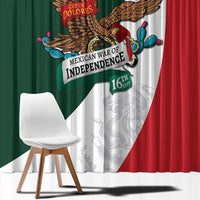 iViva Mexico Eagle Personalized Window Curtain Mexican Independence Day Fiesta - Wonder Print Shop