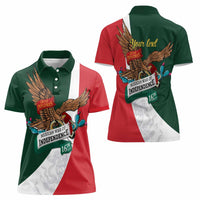 iViva Mexico Eagle Personalized Women Polo Shirt Mexican Independence Day Fiesta - Wonder Print Shop