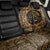 Mexican Aztec Back Car Seat Cover Golden Coat of Arm - Wonder Print Shop