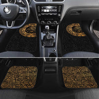 Mexican Aztec Car Mats Golden Coat of Arm - Wonder Print Shop