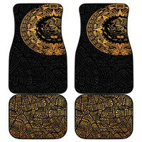 Mexican Aztec Car Mats Golden Coat of Arm - Wonder Print Shop