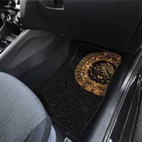Mexican Aztec Car Mats Golden Coat of Arm - Wonder Print Shop