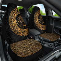 Mexican Aztec Car Seat Cover Golden Coat of Arm - Wonder Print Shop
