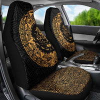 Mexican Aztec Car Seat Cover Golden Coat of Arm - Wonder Print Shop
