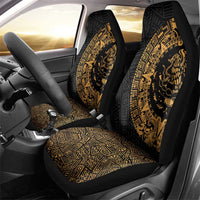 Mexican Aztec Car Seat Cover Golden Coat of Arm - Wonder Print Shop