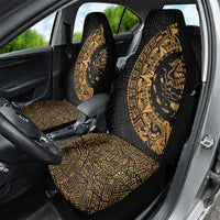 Mexican Aztec Car Seat Cover Golden Coat of Arm - Wonder Print Shop