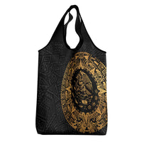 Mexican Aztec Grocery Bag Golden Coat of Arm - Wonder Print Shop