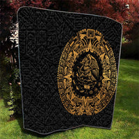 Mexican Aztec Quilt Golden Coat of Arm - Wonder Print Shop