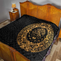 Mexican Aztec Quilt Golden Coat of Arm - Wonder Print Shop