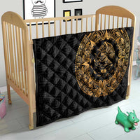 Mexican Aztec Quilt Golden Coat of Arm - Wonder Print Shop