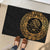Mexican Aztec Rubber Doormat Golden Coat of Arm - Wonder Print Shop