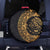 Mexican Aztec Spare Tire Cover Golden Coat of Arm - Wonder Print Shop