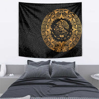 Mexican Aztec Tapestry Golden Coat of Arm - Wonder Print Shop