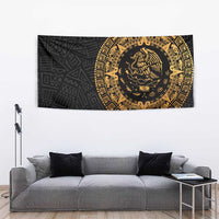 Mexican Aztec Tapestry Golden Coat of Arm - Wonder Print Shop