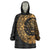 Mexican Aztec Wearable Blanket Hoodie Golden Coat of Arm - Wonder Print Shop
