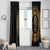 Mexican Aztec Window Curtain Golden Coat of Arm - Wonder Print Shop