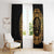 Mexican Aztec Window Curtain Golden Coat of Arm - Wonder Print Shop