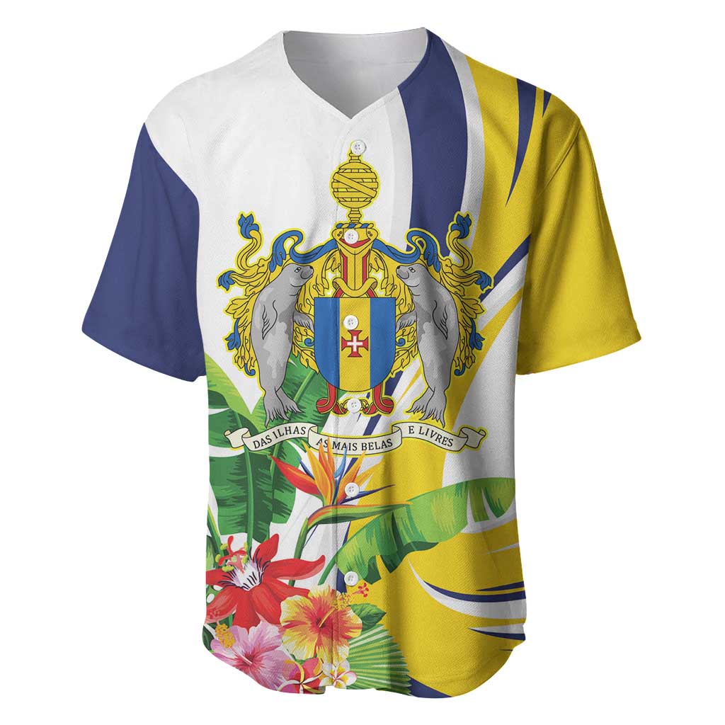 Madeira Pearl of the Atlantic Personalized Baseball Jersey - Wonder Print Shop