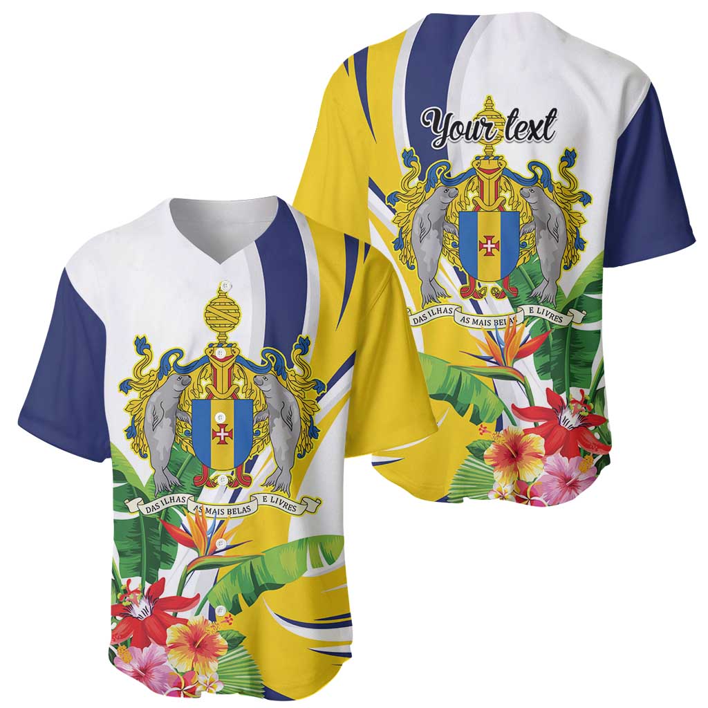 Madeira Pearl of the Atlantic Personalized Baseball Jersey - Wonder Print Shop