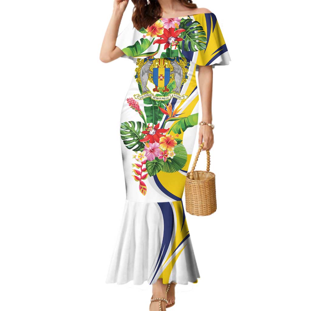 Madeira Pearl of the Atlantic Personalized Family Matching Mermaid Dress and Hawaiian Shirt - Wonder Print Shop