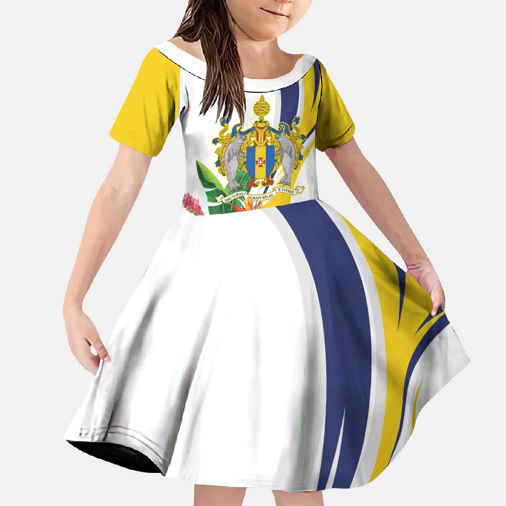 Madeira Pearl of the Atlantic Personalized Family Matching Off Shoulder Maxi Dress and Hawaiian Shirt - Wonder Print Shop