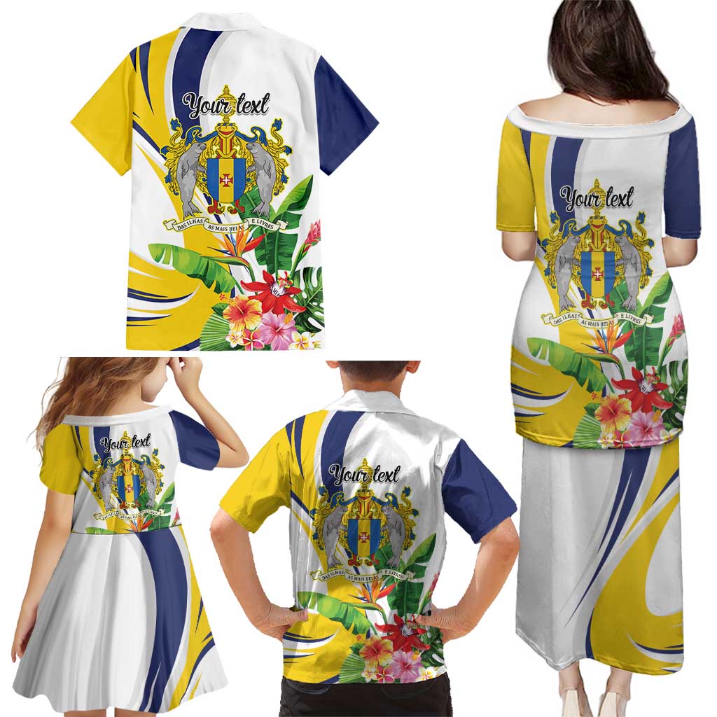 Madeira Pearl of the Atlantic Personalized Family Matching Puletasi and Hawaiian Shirt - Wonder Print Shop
