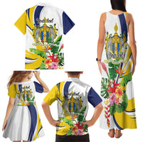 Madeira Pearl of the Atlantic Personalized Family Matching Tank Maxi Dress and Hawaiian Shirt - Wonder Print Shop