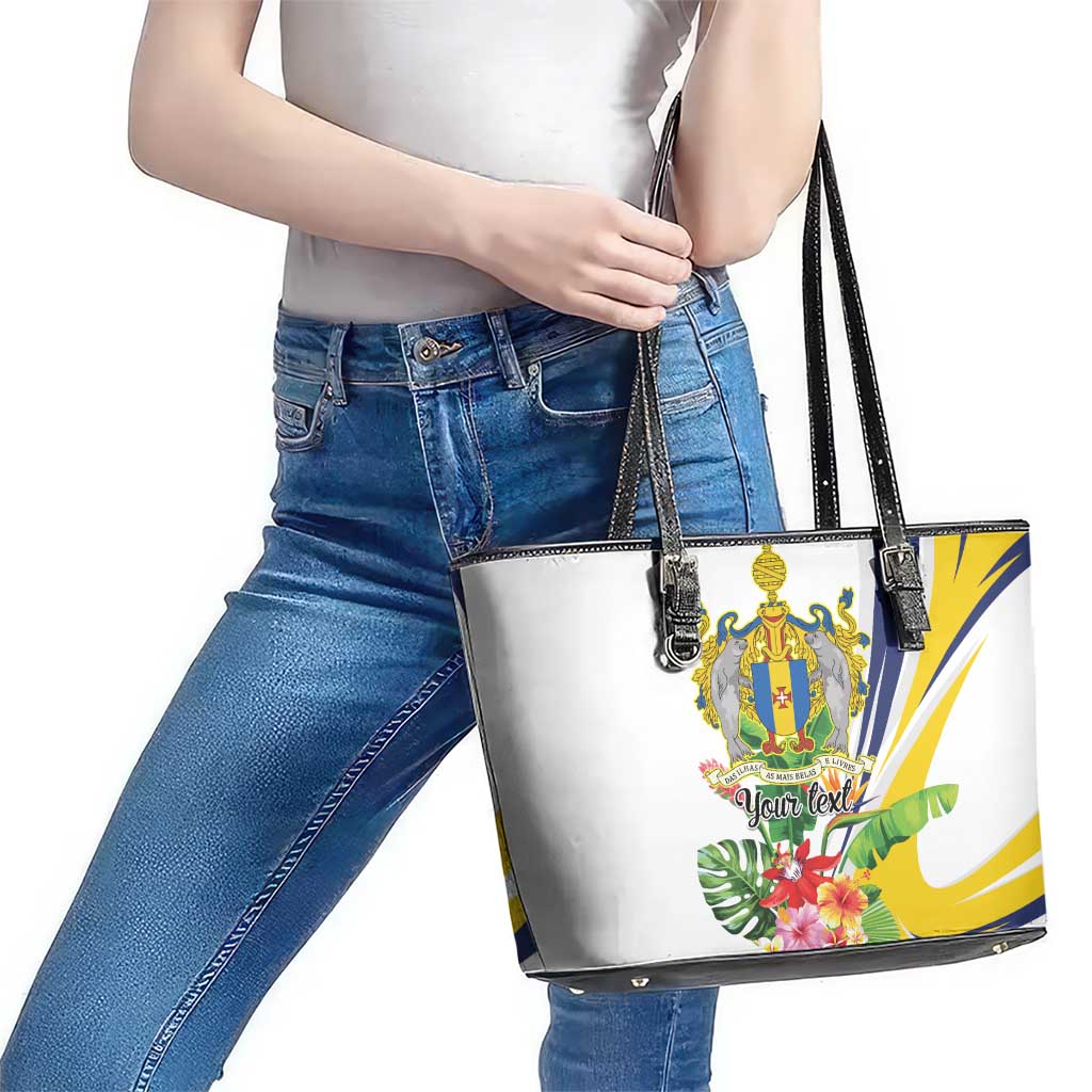 Madeira Pearl of the Atlantic Personalized Leather Tote Bag - Wonder Print Shop