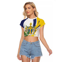 Madeira Pearl of the Atlantic Personalized Raglan Cropped T Shirt - Wonder Print Shop