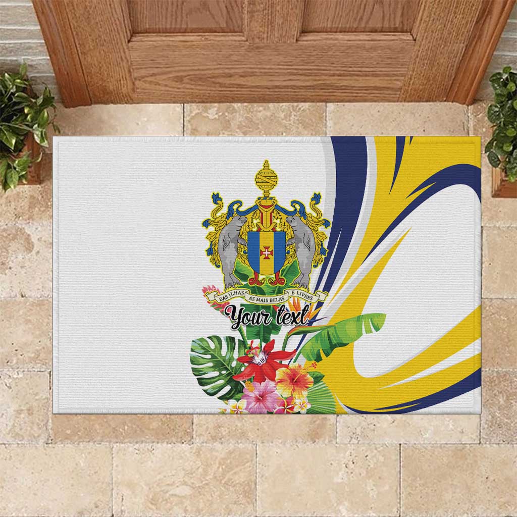 Madeira Pearl of the Atlantic Personalized Rubber Doormat - Wonder Print Shop