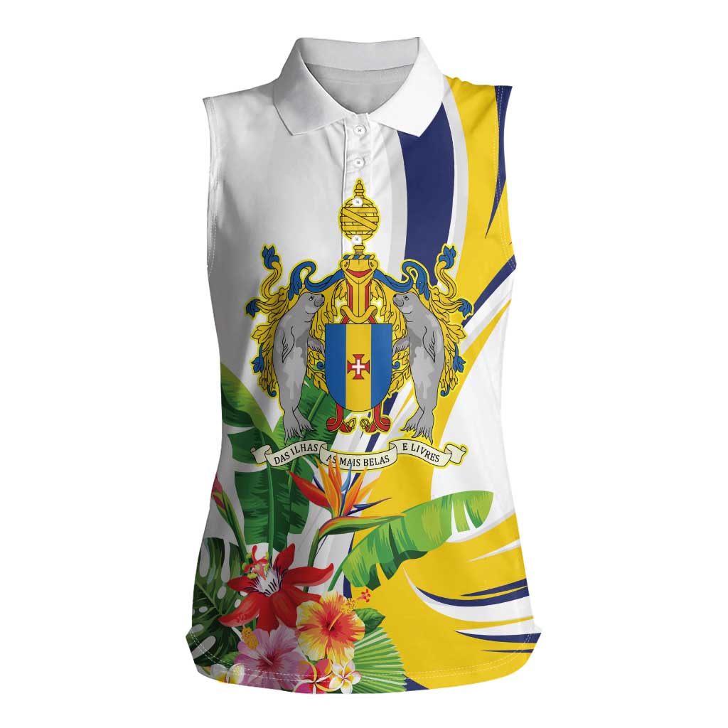 Madeira Pearl of the Atlantic Personalized Women Sleeveless Polo Shirt - Wonder Print Shop