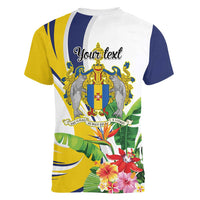 Madeira Pearl of the Atlantic Personalized Women V-Neck T-Shirt - Wonder Print Shop