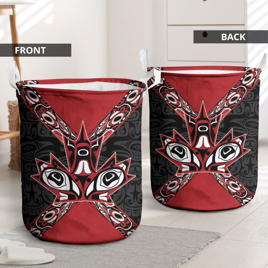 Canada Indigenous Heritage Laundry Basket First Nations Inuit Metis Pride