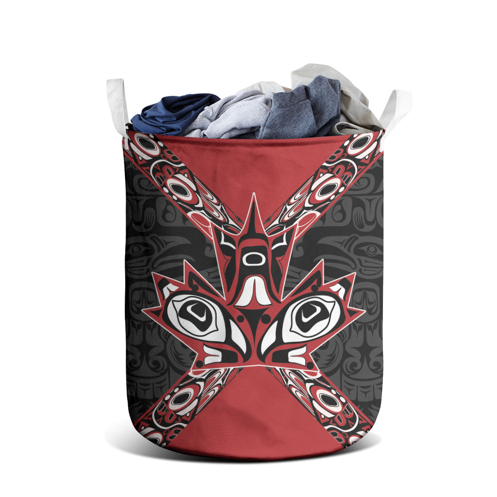 Canada Indigenous Heritage Laundry Basket First Nations Inuit Metis Pride