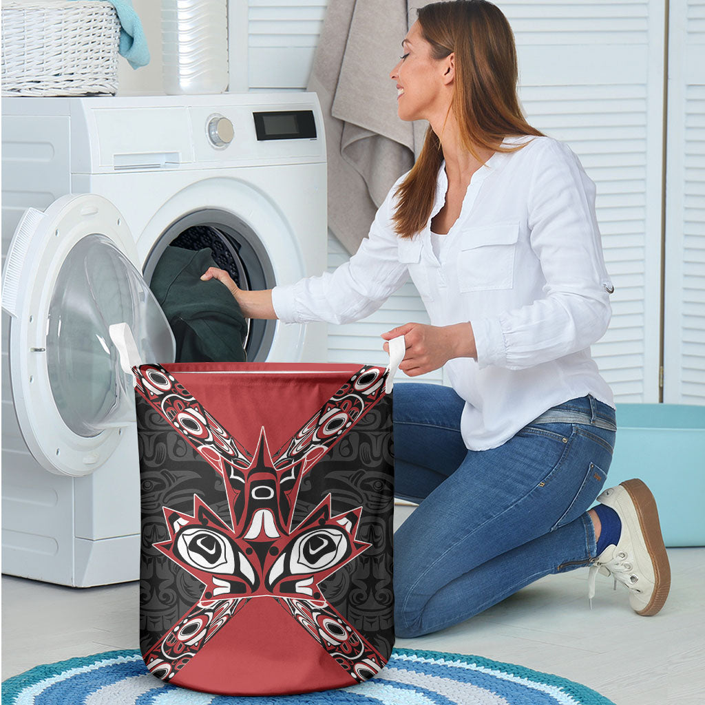 Canada Indigenous Heritage Laundry Basket First Nations Inuit Metis Pride