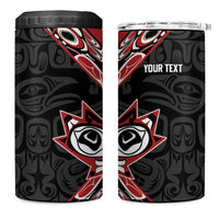 Canada Indigenous Heritage Personalized 4 in 1 Can Cooler Tumbler First Nations Inuit Metis Pride