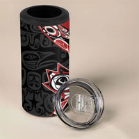 Canada Indigenous Heritage Personalized 4 in 1 Can Cooler Tumbler First Nations Inuit Metis Pride