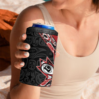 Canada Indigenous Heritage Personalized 4 in 1 Can Cooler Tumbler First Nations Inuit Metis Pride