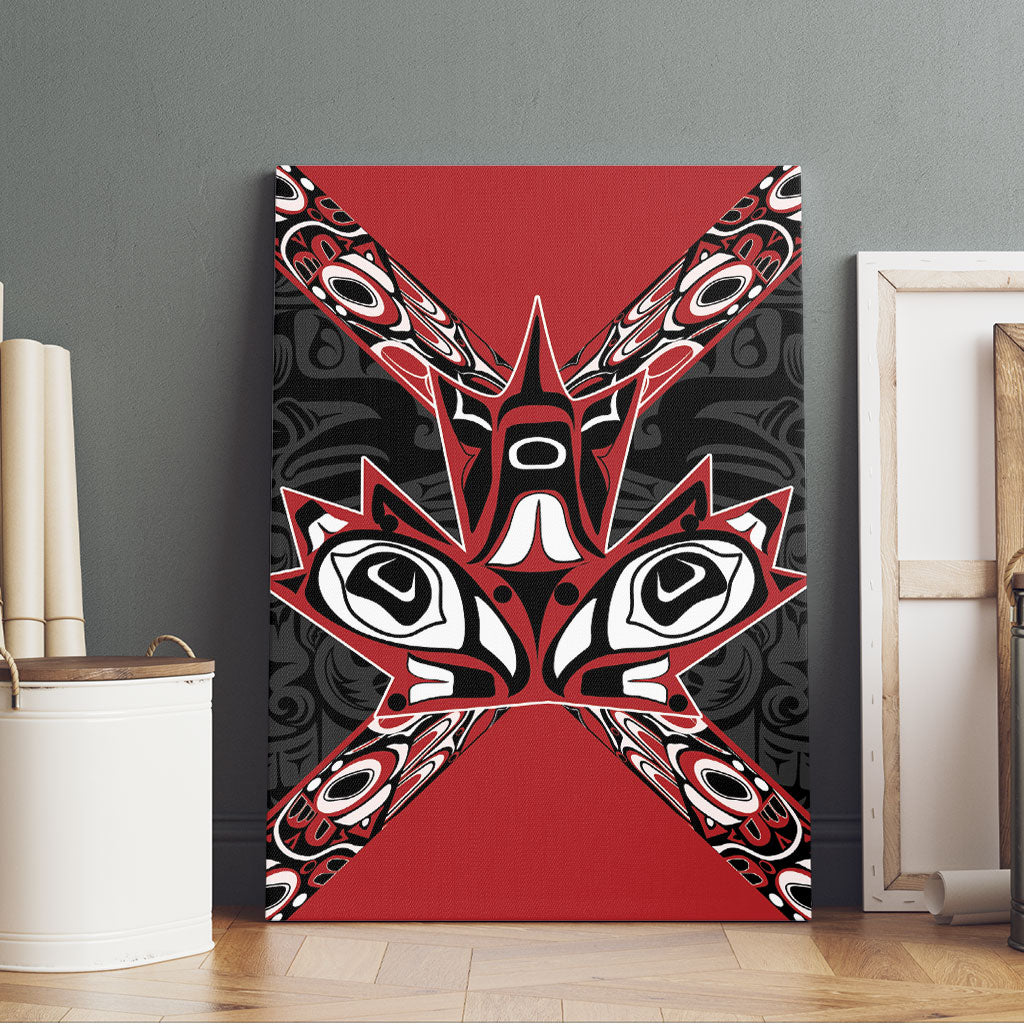 Canada Indigenous Heritage Canvas Wall Art First Nations Inuit Metis Pride