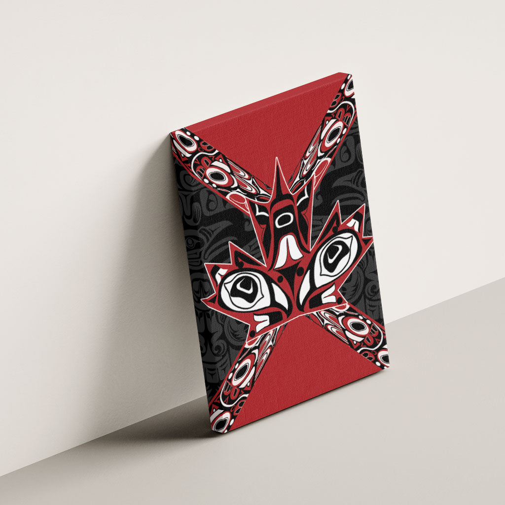 Canada Indigenous Heritage Canvas Wall Art First Nations Inuit Metis Pride