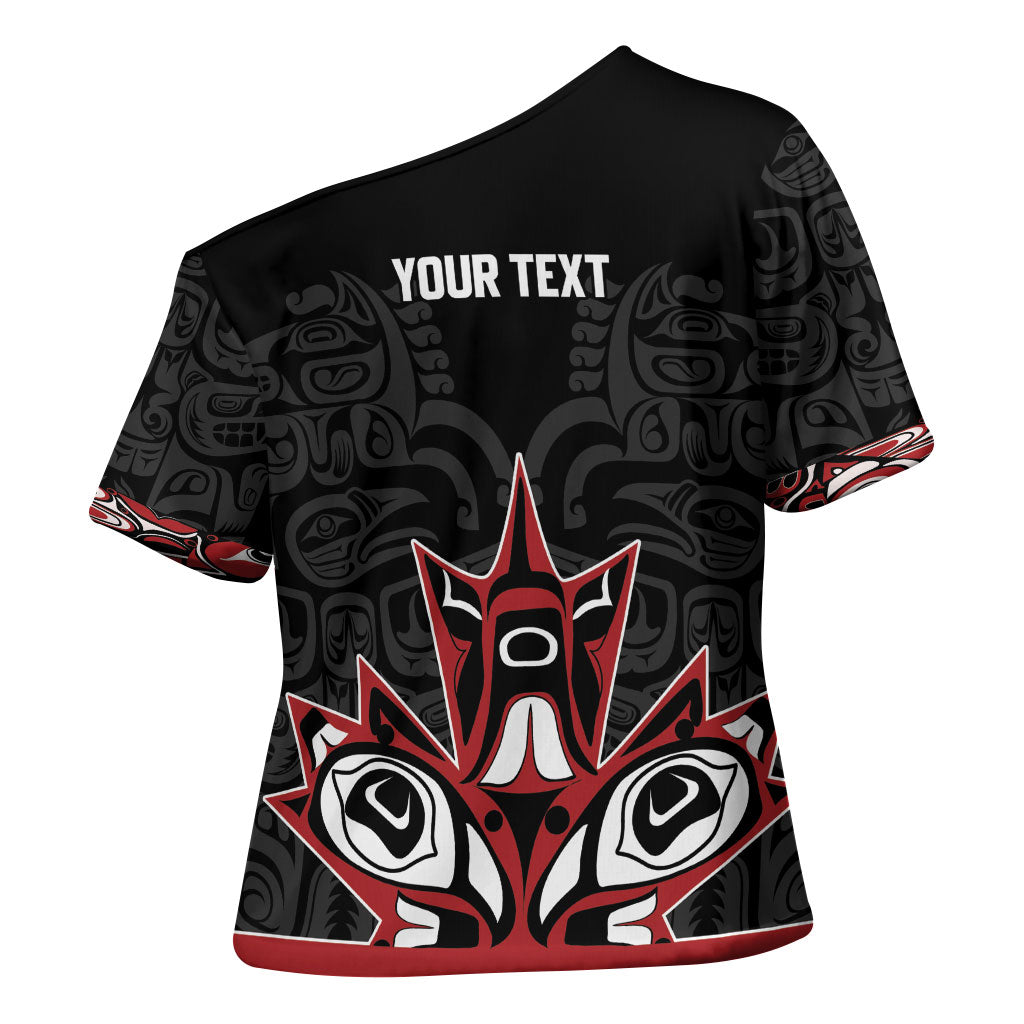 Canada Indigenous Heritage Personalized Cross Shoulder Shirt First Nations Inuit Metis Pride